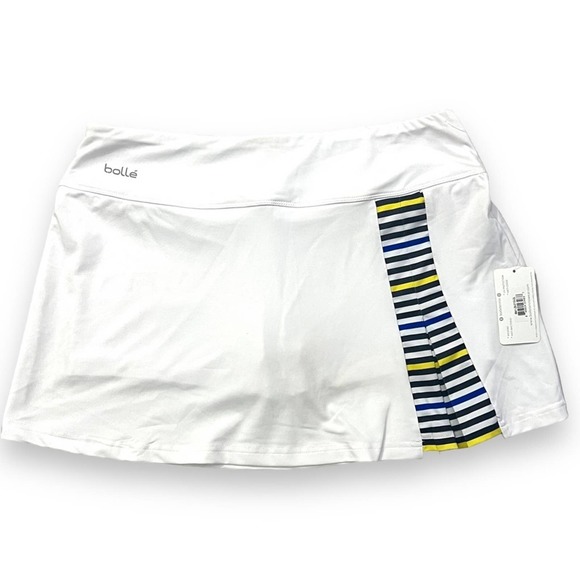 Bolle Athletic Skirt Shorts Women’s Large White High Performance Tennis Golf New - Picture 1 of 14